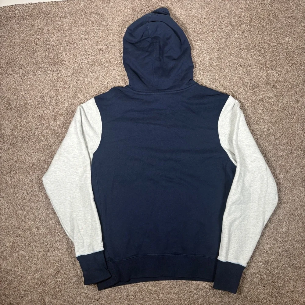 Jordan Mens Michigan Wolverines Hoodie Navy Gray Colorblock CN1583-419 Size S